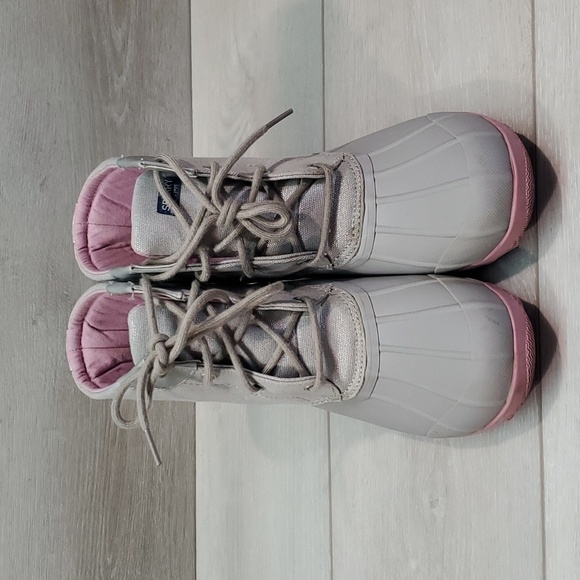 Sperry Womens Saltwater Duck Rubber Quilted Port Boots Girls shoes sz 5M - Picture 3 of 10